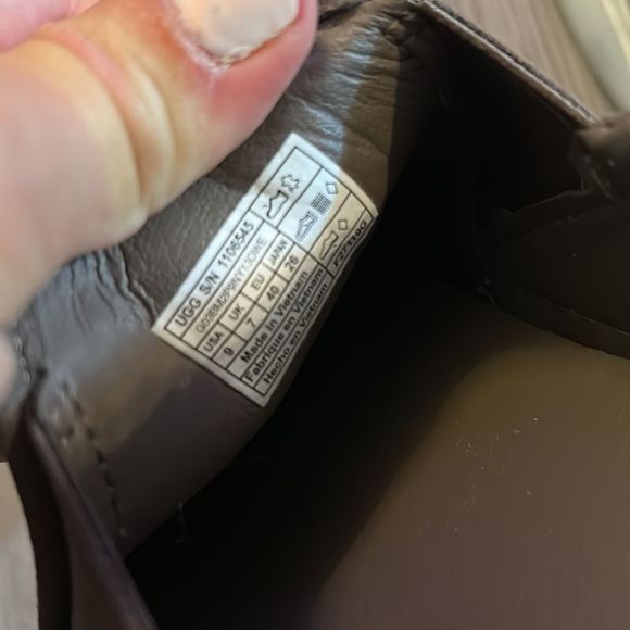 WOMENS UGG JASS SUEDE SLIP ON SNEAKERS IN TANISH GRAY SIZE 9 EEEUC - Picture 9 of 10